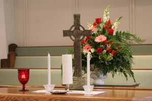 The Unity Candle i en katolsk seremoni