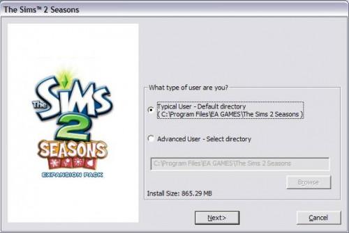 Slik spiller Sims 2 Årstider