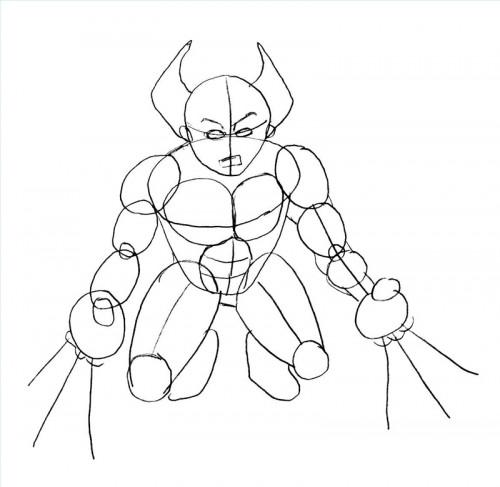 Hvordan Draw Wolverine